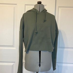 Crop Hooded Sweatshirt